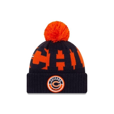 Sapca New Era Chicago Bears NFL Cold Weather Sport Knit Beanie - Albastri